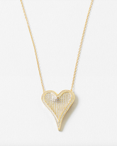 Clear Heart Necklace