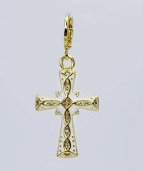 White Cross Charm