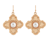 Petite Vintage Cross Earring