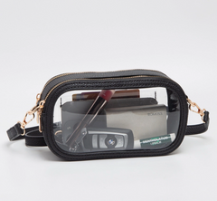 In the Clear Crossbody (black)