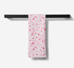 Water Floral Tea Towel