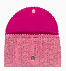 Summer Straw Clutch (pink)