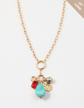 Turquoise Charm Necklace