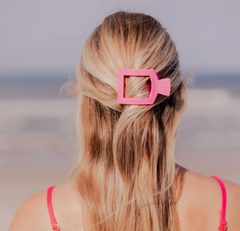 Teletie Square Flat Small Clip (paradise pink)