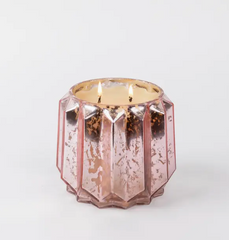 Sweet Grace Pink Glass Candle