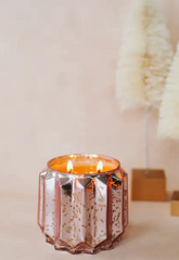 Sweet Grace Pink Glass Candle