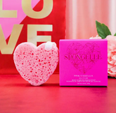 Pink Camellia Heart Spongellé