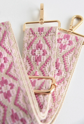 Aztec Guitar Strap (mauve)