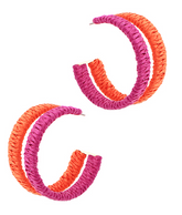 Raffia Duo Hoop