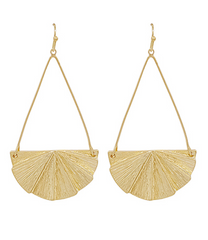 Golden Hour Fan Earrings