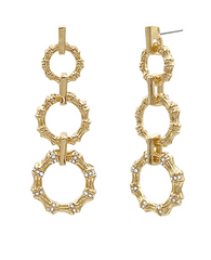 Bamboo Chain Reaction Earring