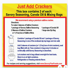 Savory Party Cracker Seasoning Kit