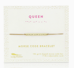 Queen Morse Code Bracelet