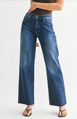 Slim Palazzo Scissor Cut Jean (dk denim)