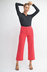 Slim Wide Leg Jean – Red Hot