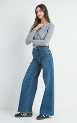 HR Palazzo Wide Leg (dk denim)