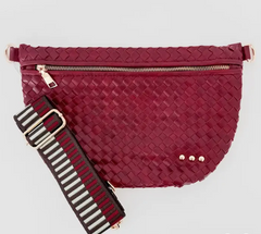 Woven Bum Bag (sangria red)