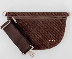 Suede Woven Bum Bag