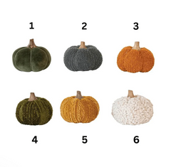 Velvet Bouclé Pumpkin