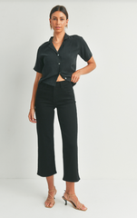 Slim Wide Leg Jean (black)