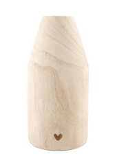 Paulownia Wood Heart Vase