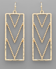 Golden Arrow Drop Earring