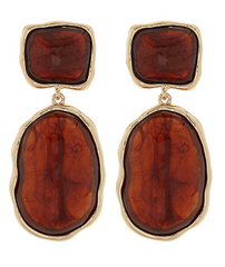 Lustre Stone Earring