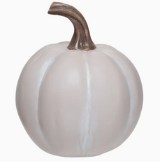 Francis Cream Resin Pumpkin – 5”