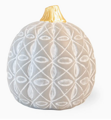 Gray Diamond Flower Pumpkin
