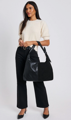 Hazel Suede Hobo