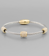 Radiant Cable Sparkle Bracelet
