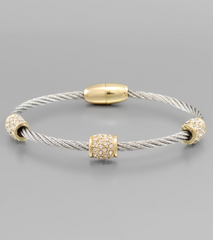 Radiant Cable Sparkle Bracelet