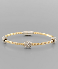 Radiant Cable Sparkle Bracelet