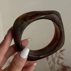 Modern Edge Resin Bangle