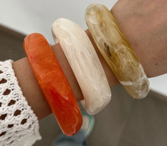 Modern Edge Resin Bangle