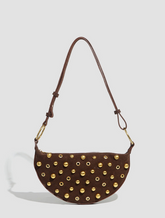 Studded Eclipse Shoulder Bag