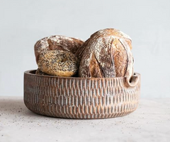 Hand Carved Mango Wood Bowl