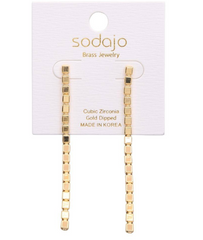 Gilded Stream Drop Earring