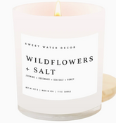 Wildflowers + Salt Candle