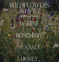 Wildflowers + Salt Candle