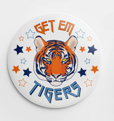 Get 'Em Tigers Button