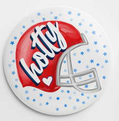 Hotty Heart Helmet Button