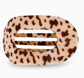 Teleties Flat Round Large Hair Clip (bl tortoise)