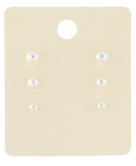 Sterling Pearl Stud Trio