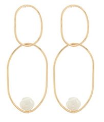 Golden Bloom Loop Earring