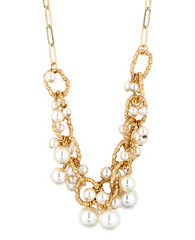 Posh Cluster Pearl Necklace