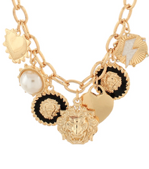 Lion Heart Charm Necklace