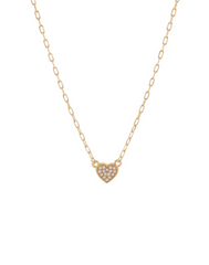 Sweetheart Pearl Charm Necklace