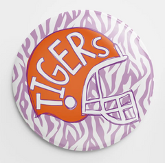 Clemson Tiger Button
