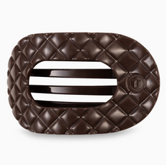 Teletie Flat Round Large Quilted Clip